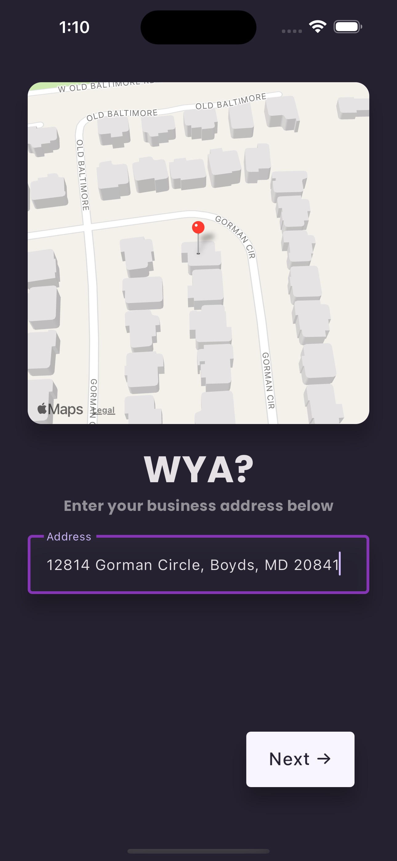 Mobile App Screen